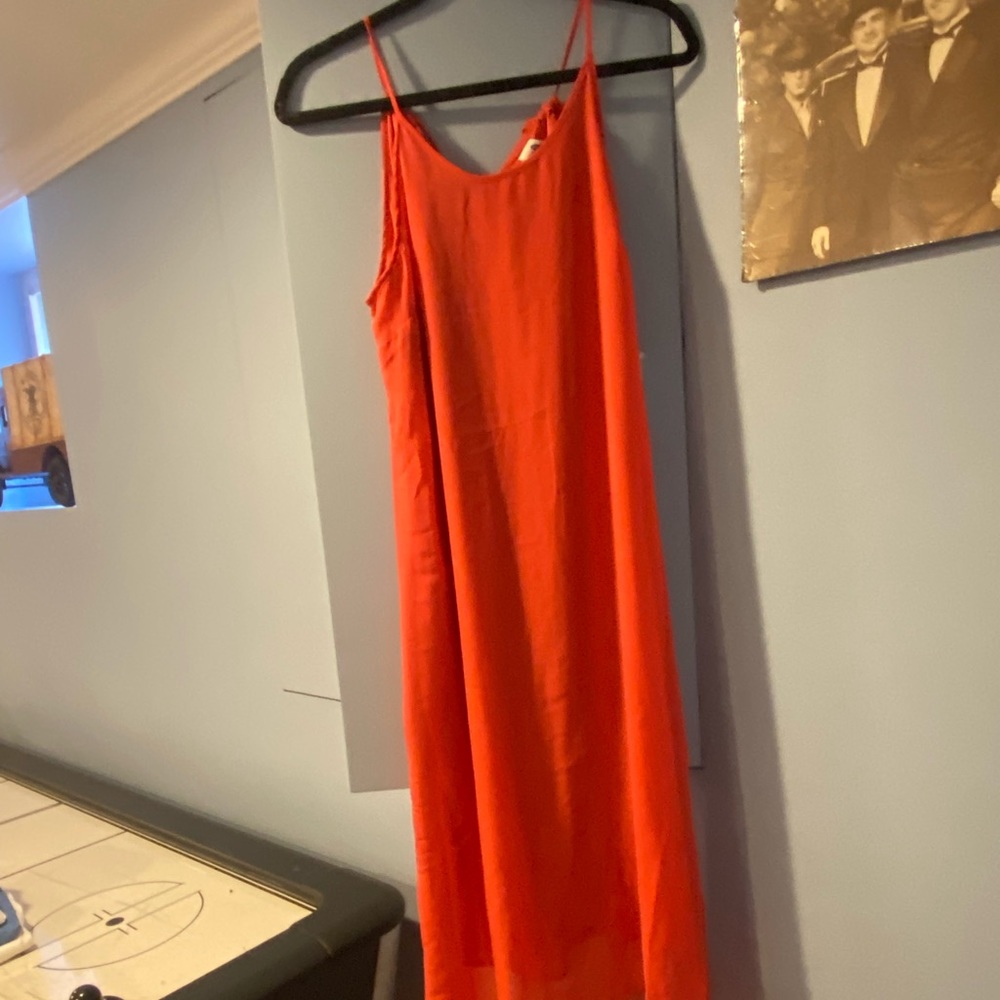 Pink/orange mini/midi dress